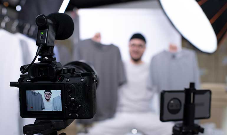 Tournage vidéo réseaux sociaux